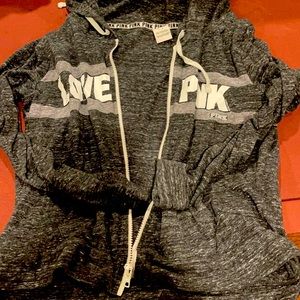 Love pink lightweight hoodie